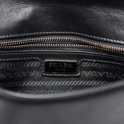 Prada Soft Calfskin Chain Flap Black 5 of 9