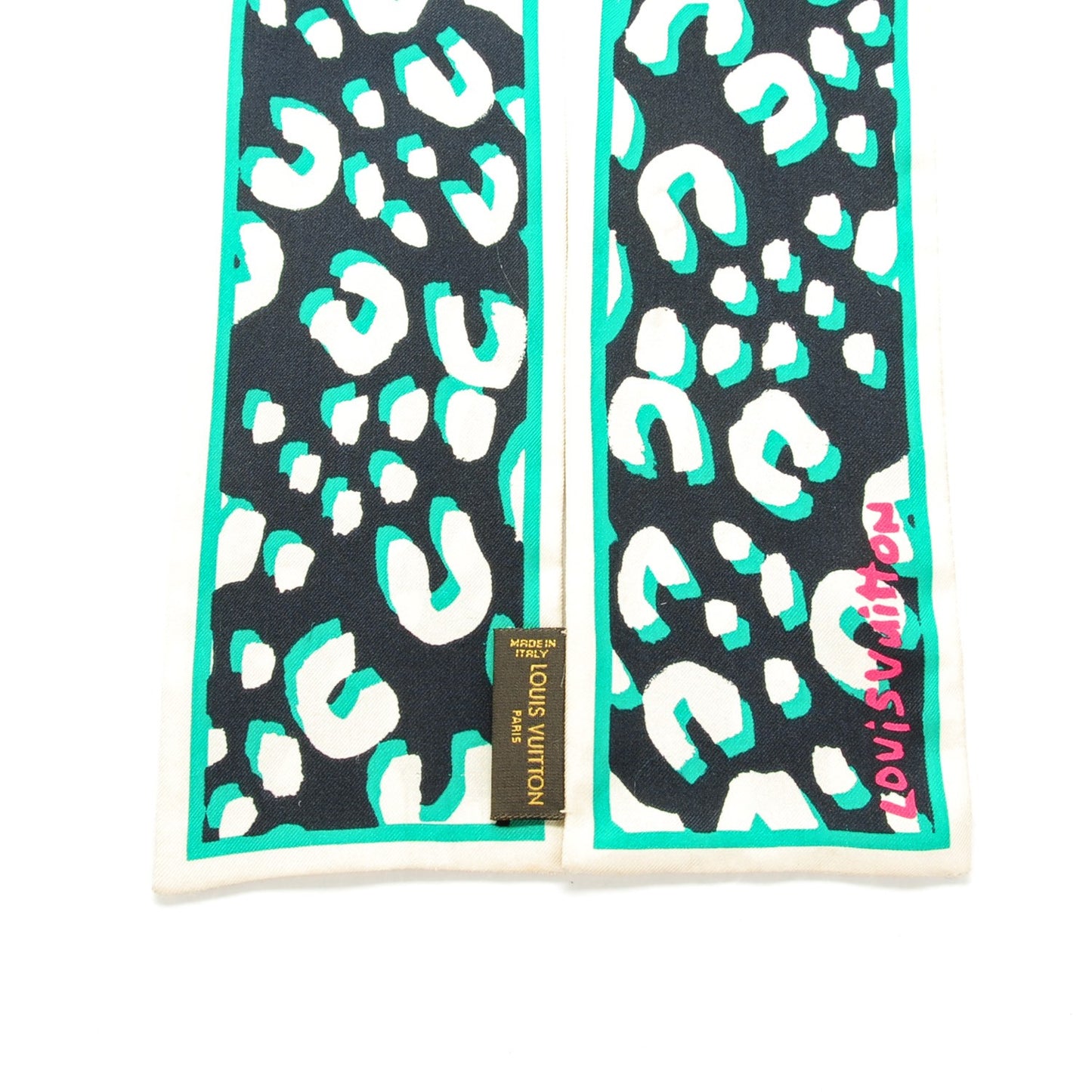 Silk Leopard Bandeau Blue Infini