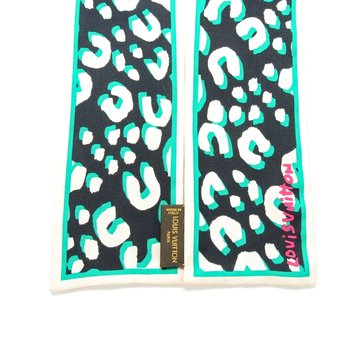 Louis Vuitton Silk Leopard Bandeau Blue Infini 3 of 6