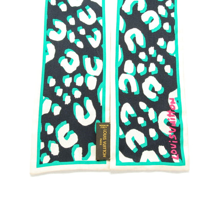 Louis Vuitton Silk Leopard Bandeau Blue Infini 3 of 6