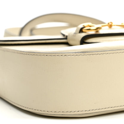 Gucci Azalea Calfskin Web Mini Horsebit 1955 Shoulder Bag Mystic White 11 of 13