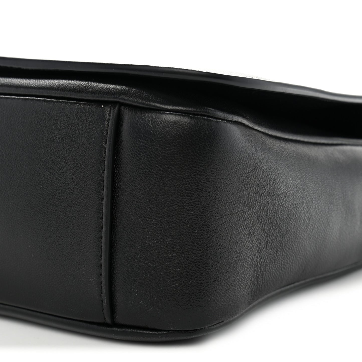 Lambskin CC Maxi Messenger Bag Black