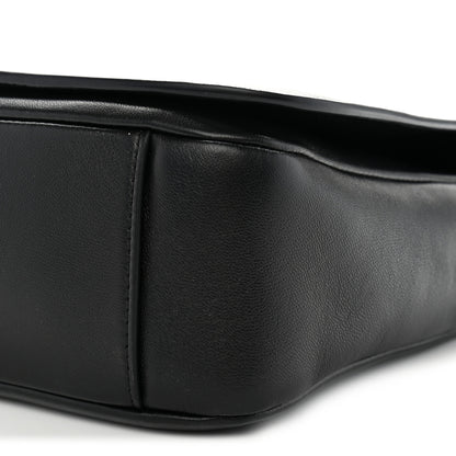 Chanel Lambskin CC Maxi Messenger Bag Black 10 of 10
