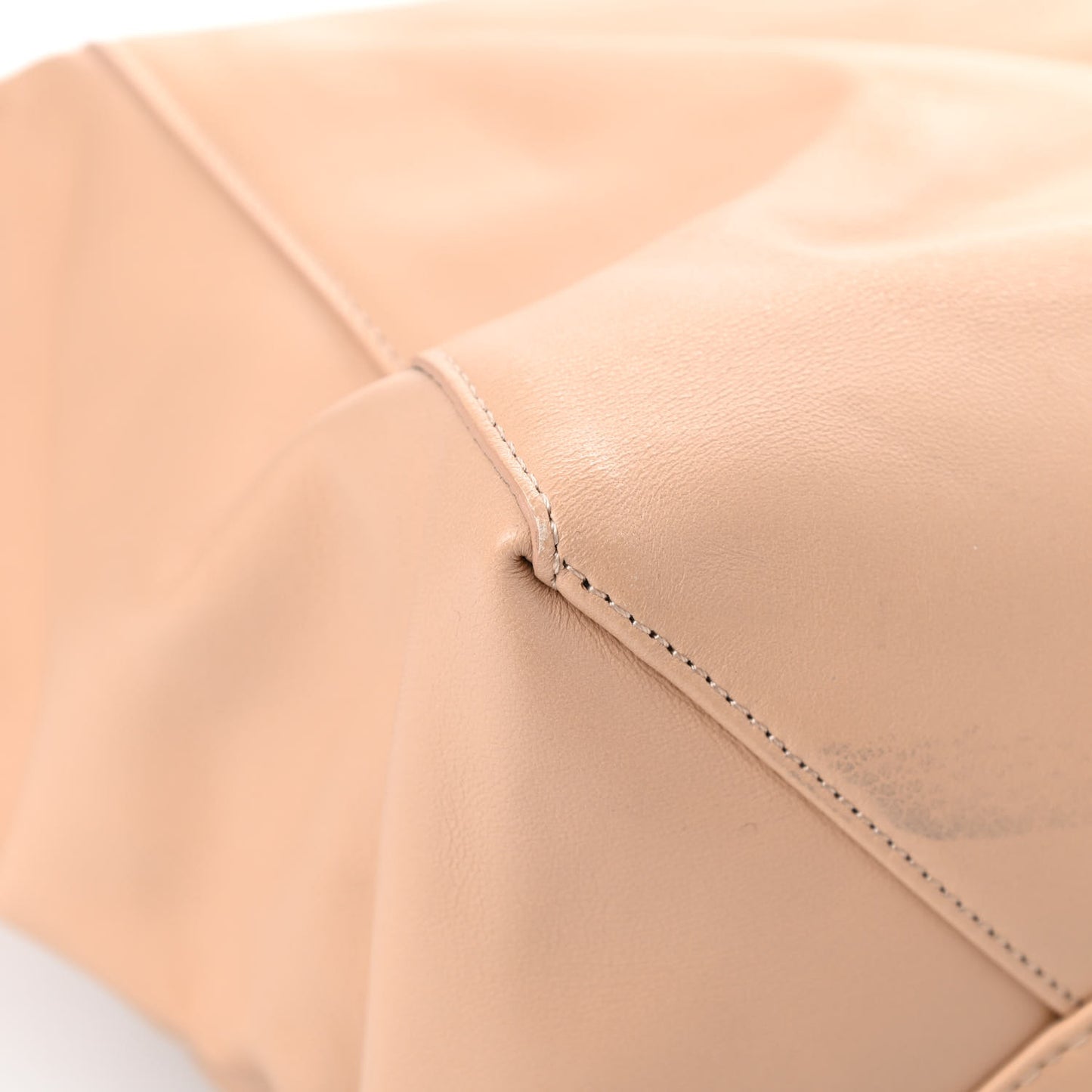 Calfskin Folded Clutch Beige