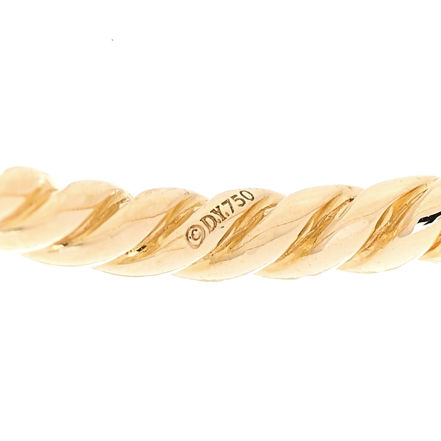 David Yurman 18K Yellow Gold Diamond 2mm Starburst Ring 57 8 4 of 5