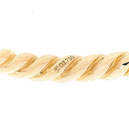 David Yurman 18K Yellow Gold Diamond 2mm Starburst Ring 57 8 4 of 5