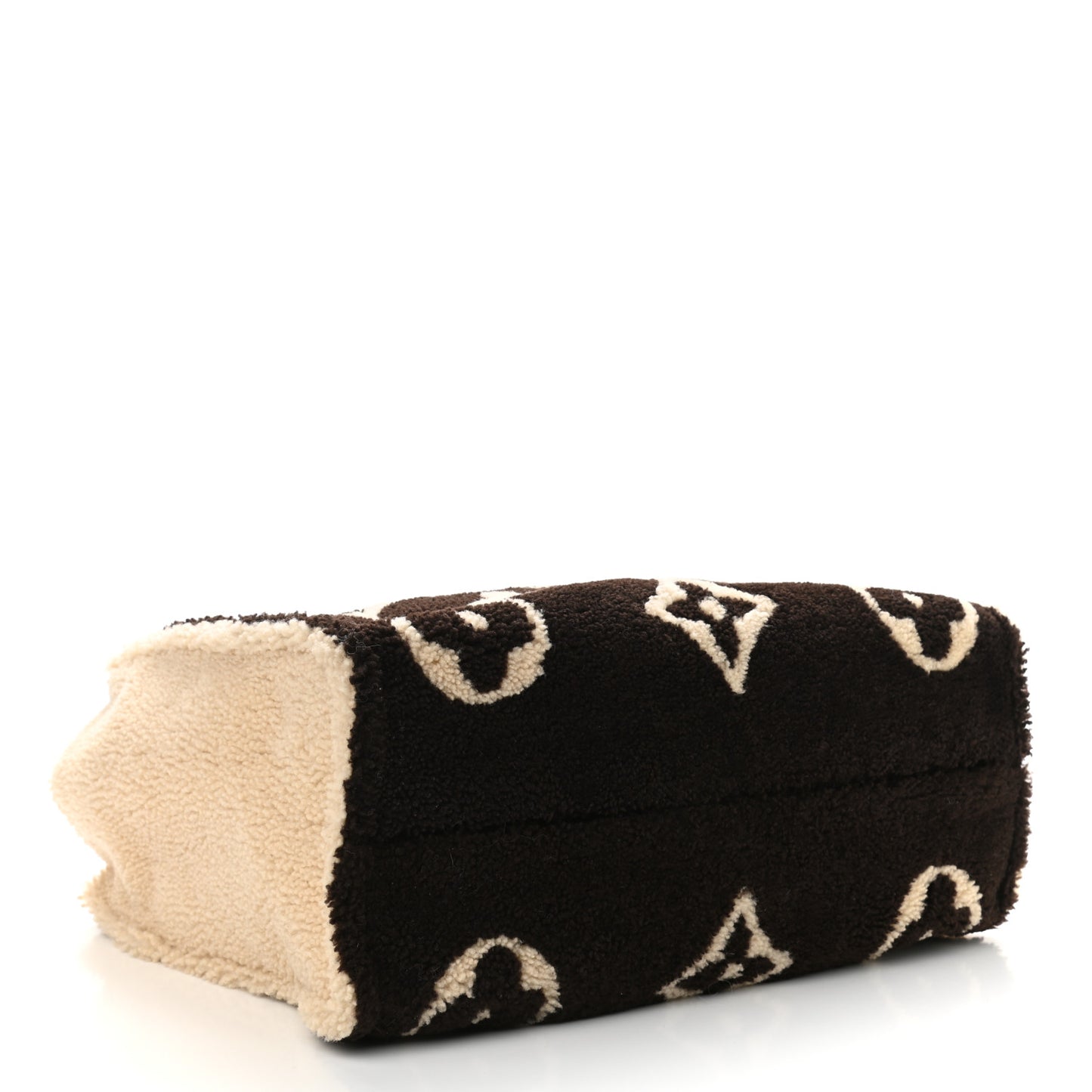 Shearling Monogram Giant Teddy Onthego GM Black White