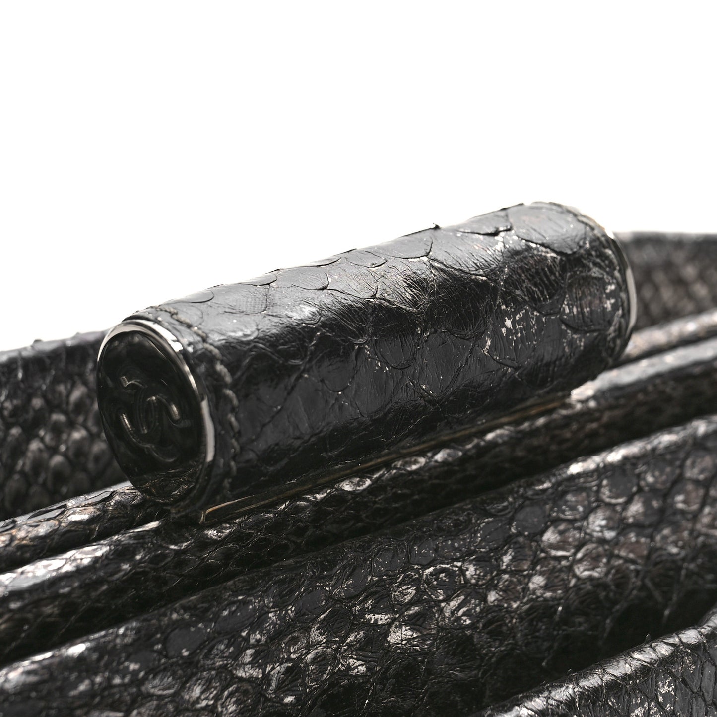 Metallic Python Small Perfect Day Tote Silver