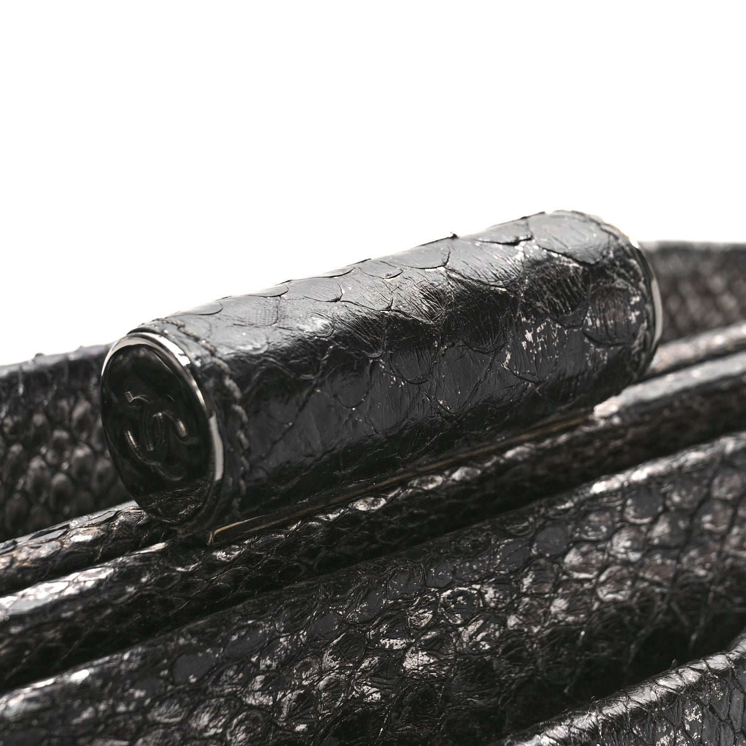 Chanel Metallic Python Small Perfect Day Tote Silver 11 of 11