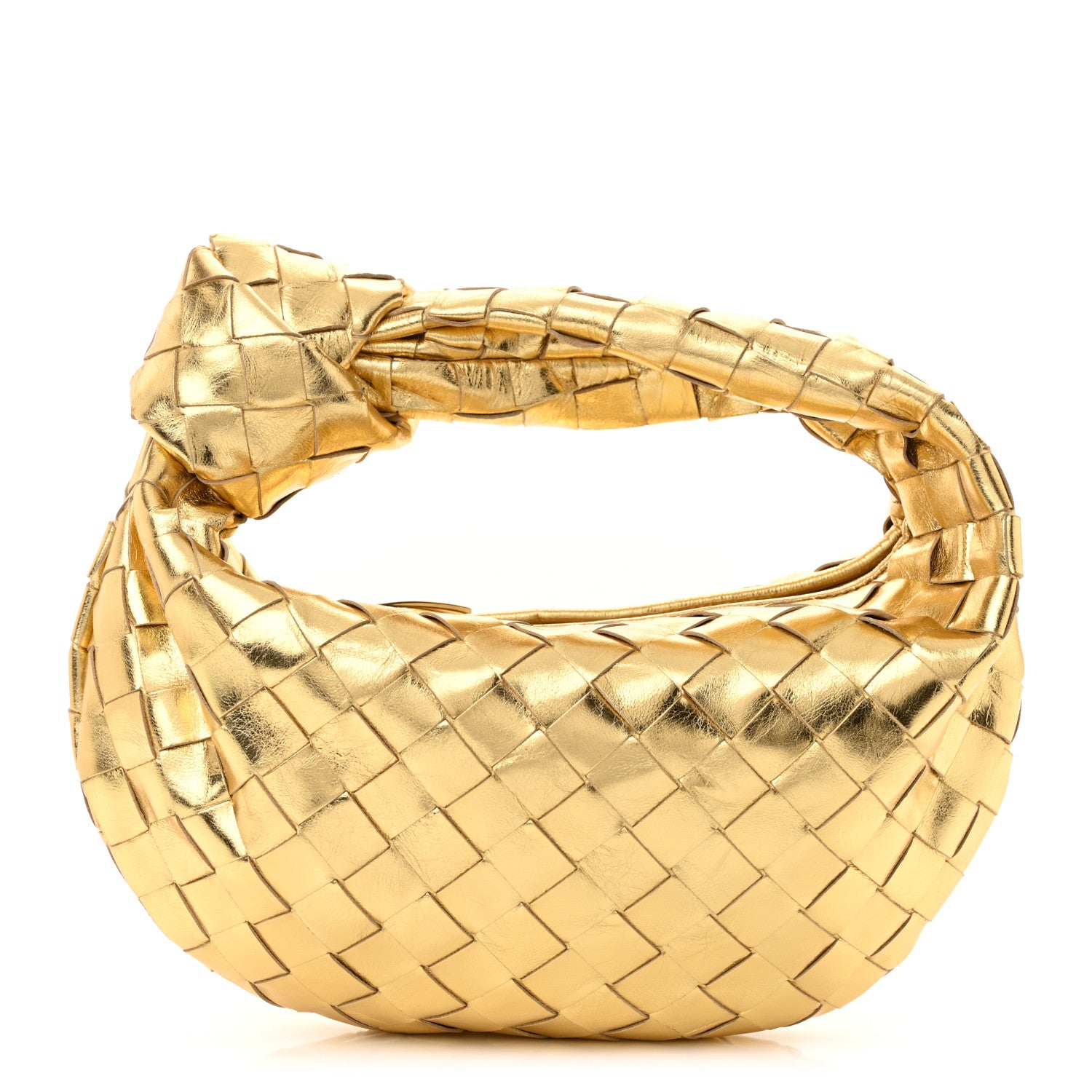 Bottega Veneta Metallic Nappa Intrecciato Mini Jodie Gold 1 of 10