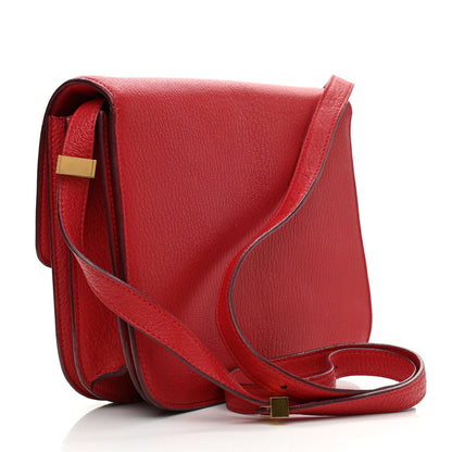 Celine Goatskin Medium Classic Box Flap Bag Carmin 3 of 10