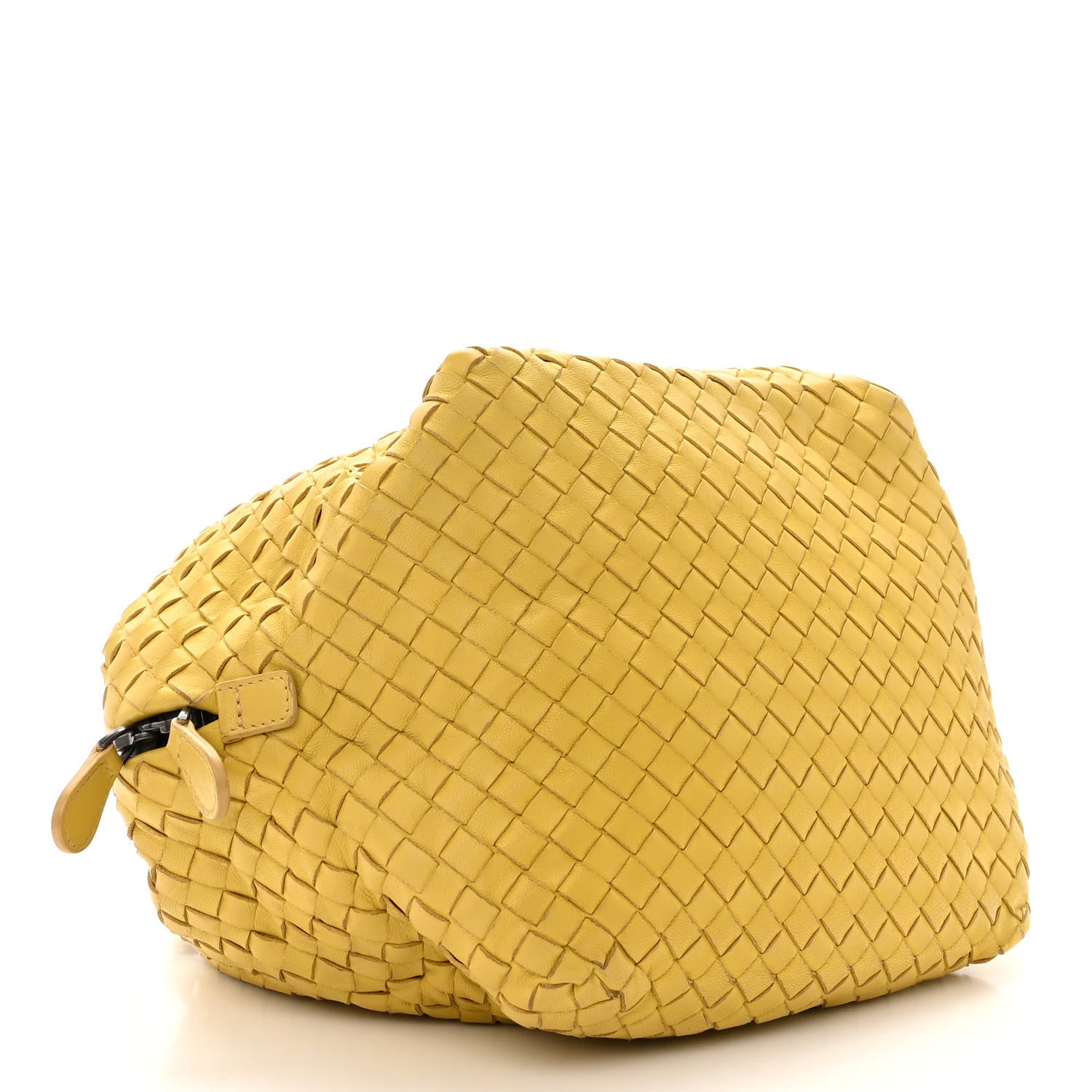 Bottega Veneta Nappa Intrecciato Cube Messenger Chartreuse 4 of 17