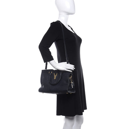 Saint Laurent Sheepskin Small Cabas ChYc Navy 2 of 8