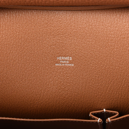 Hermes Taurillon Clemence Jypsiere 28 Gold 8 of 11
