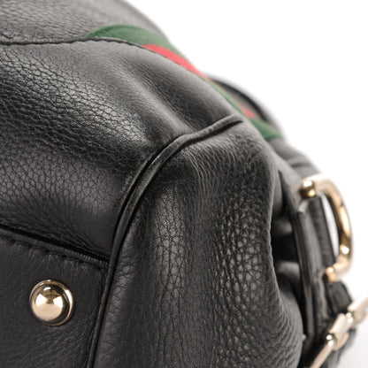 Gucci Calfskin Medium Web Heritage Shoulder Bag Black 10 of 10