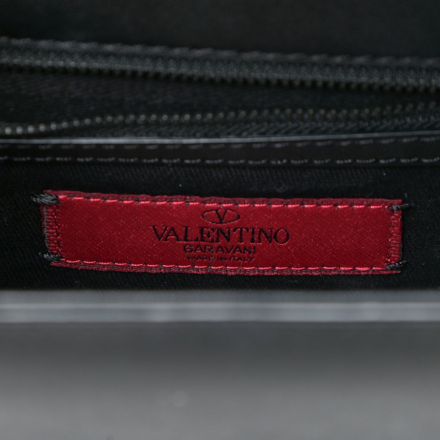 Vitello Medium Glam Lock Rockstud Flap Black