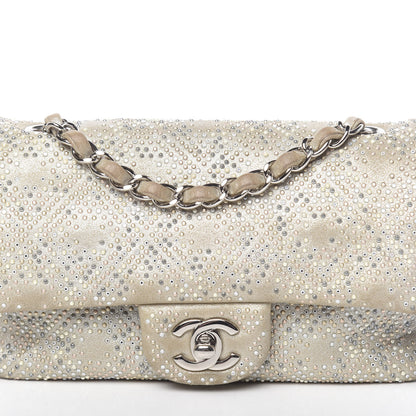 Chanel Iridescent Calfskin Studded Mini Flap Silver 8 of 14
