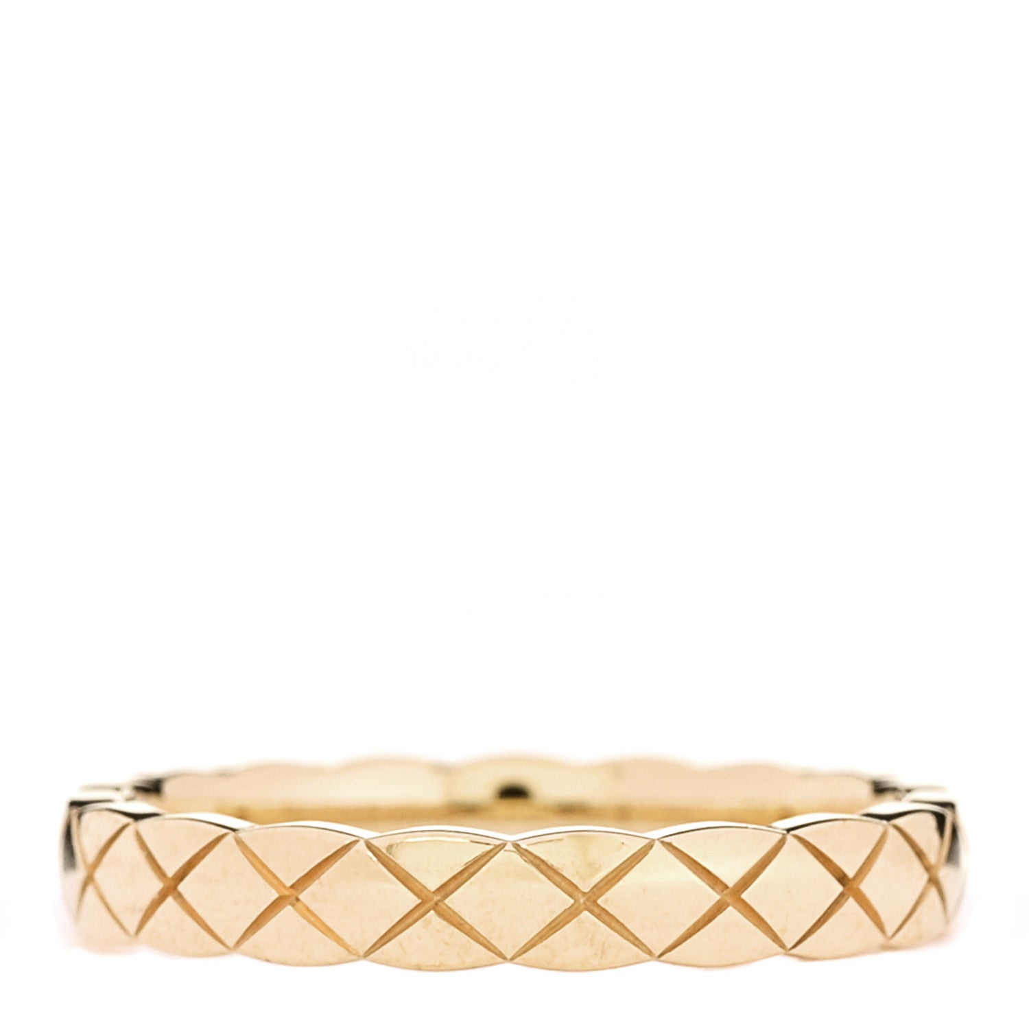 Chanel 18K Yellow Gold Mini Coco Crush Ring 55 7.25 4 of 11