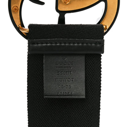 Gucci Elastic Crystal Embellished Plexiglass GG Marmont Belt 90 36 Black 4 of 6
