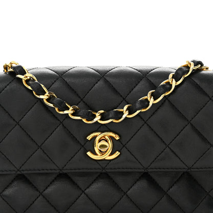 Chanel Lambskin Quilted Mini Rectangular Flap Black 6 of 15