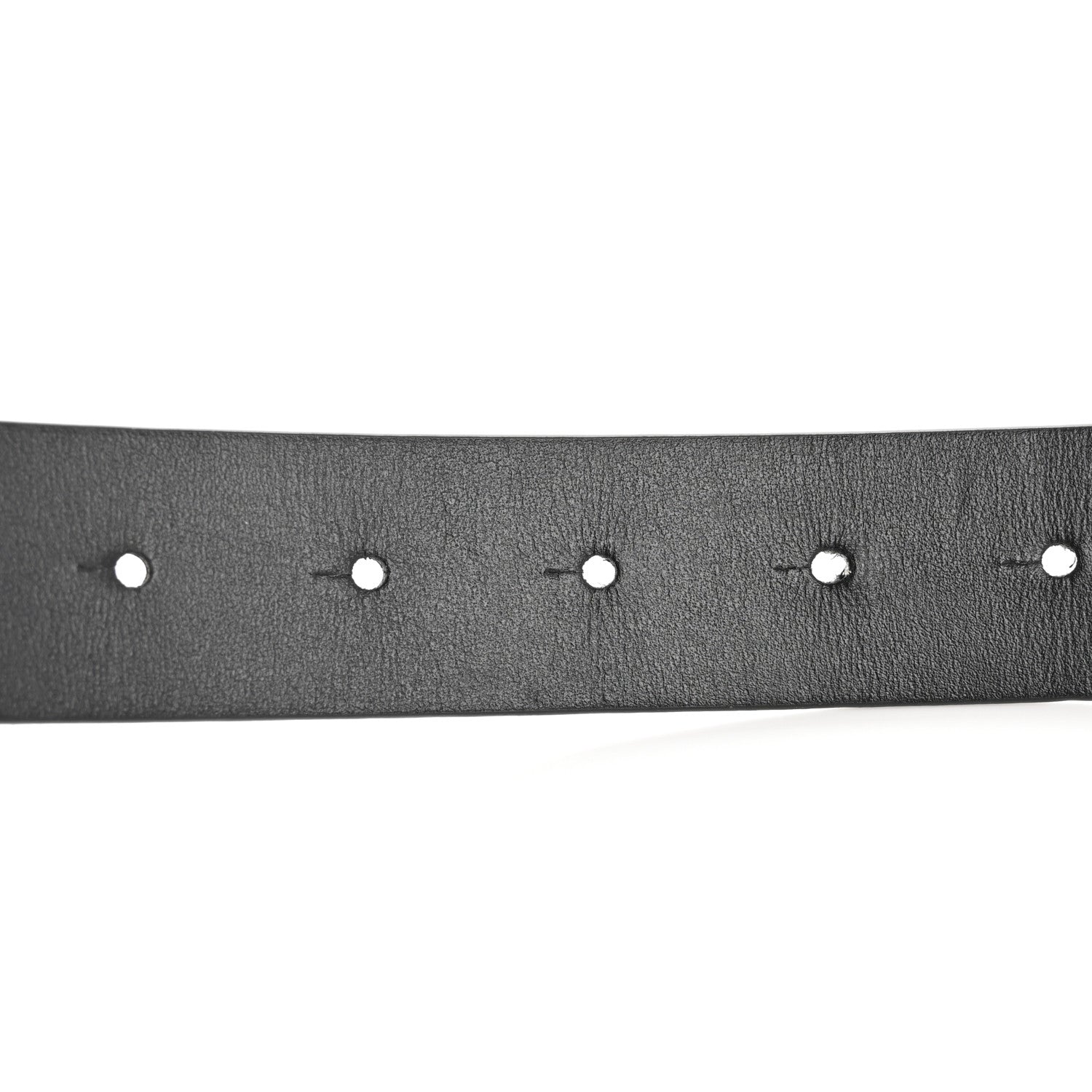Valentino Garavani Glossy Calfskin Monochrome VLogo Belt 80 32 Black 4 of 7