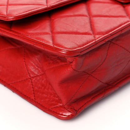 Chanel Washed Lambskin Jumbo Take Away Flap Red 8 of 9