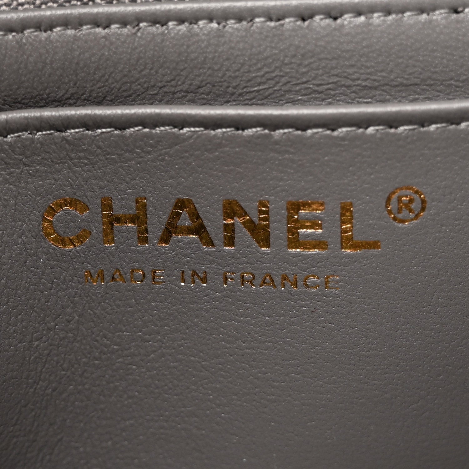 Chanel Lambskin Quilted Mini Rectangular Flap Dark Grey 6 of 10
