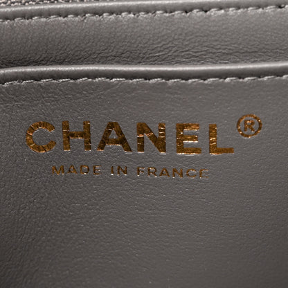 Chanel Lambskin Quilted Mini Rectangular Flap Dark Grey 6 of 10