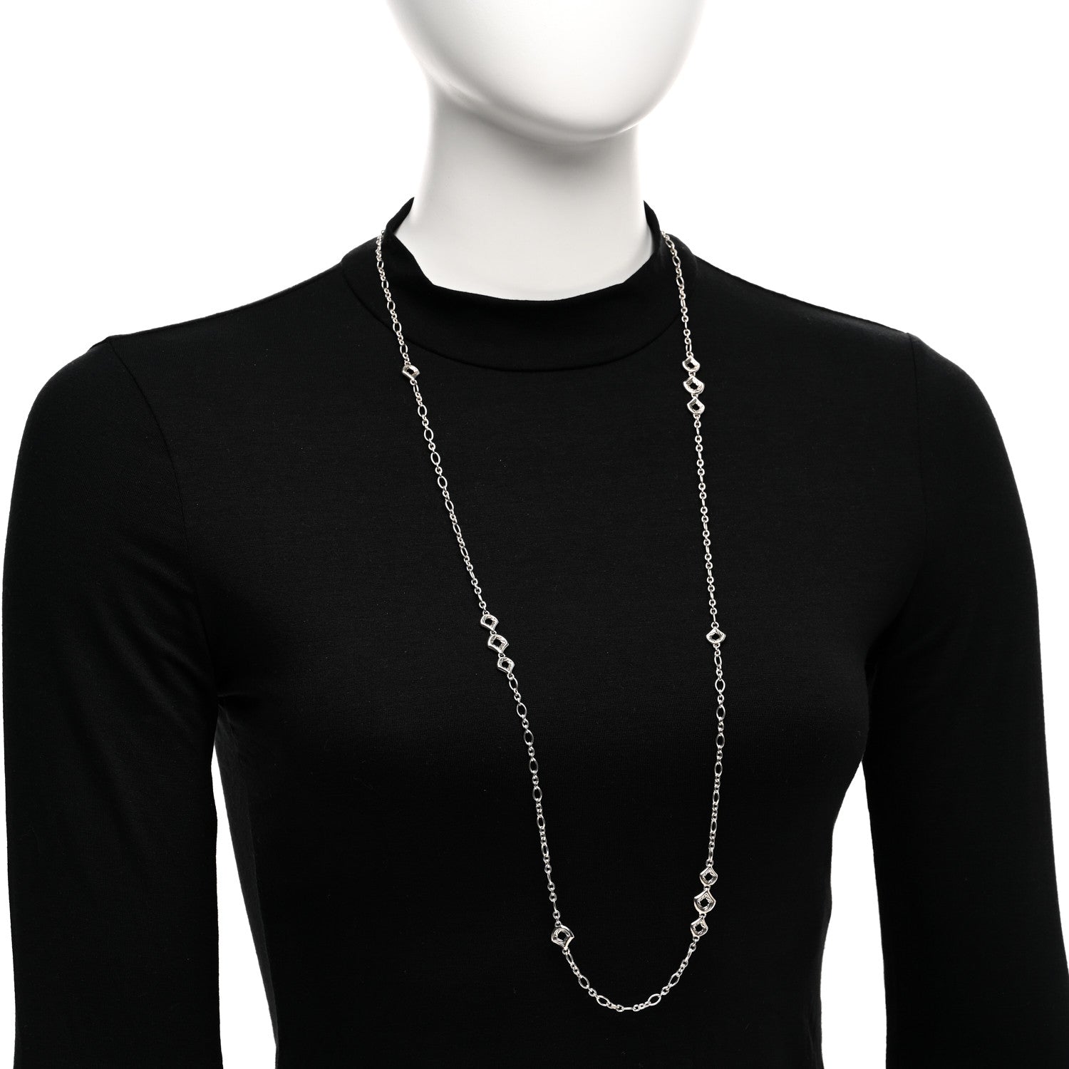 John Hardy Sterling Silver Legends Naga Dragon Scale Station Necklace 2 of 4