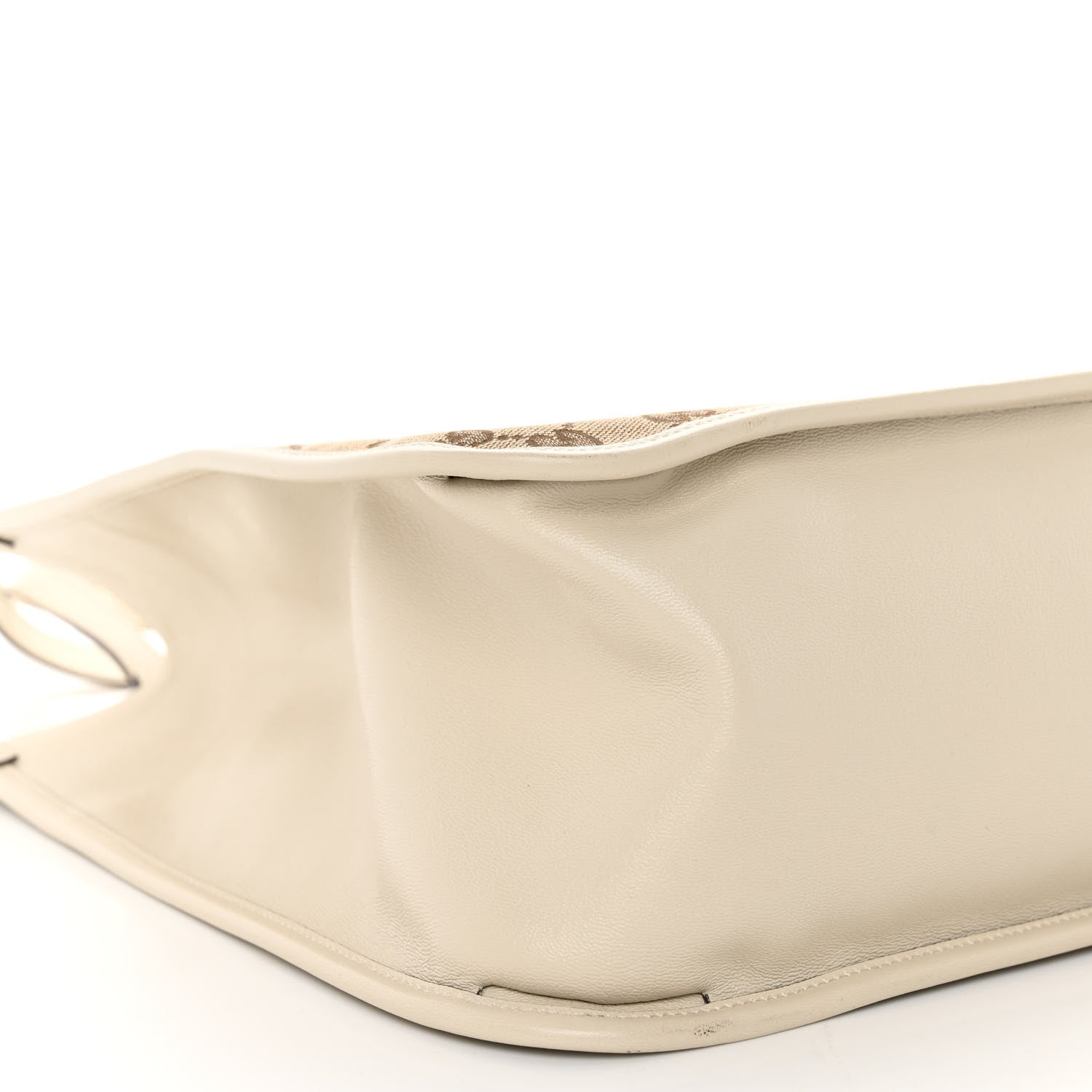 Gucci Monogram New Sakai Calfskin Lux Horsebit 1955 Tote Beige Ebony Mystic White 7 of 8