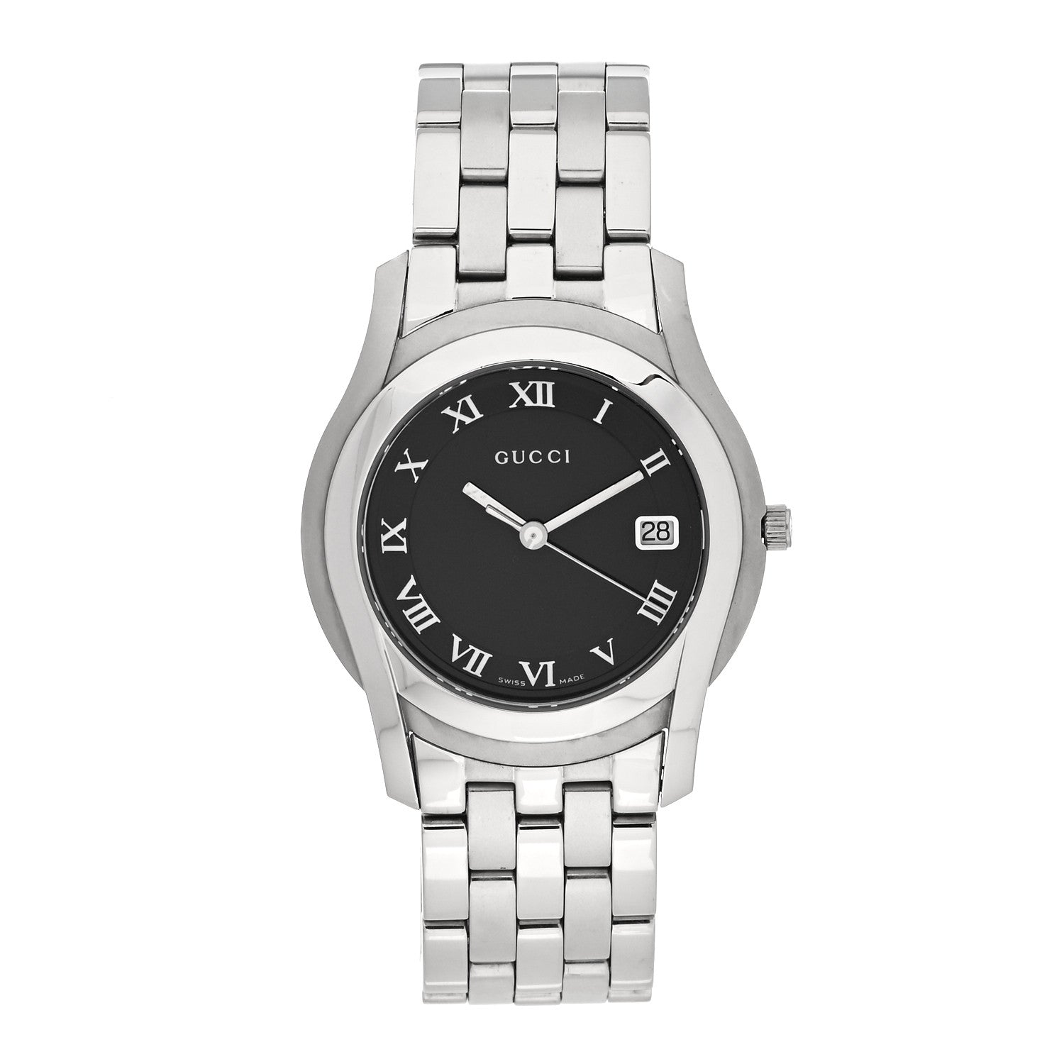 Gucci Stainless Steel 35mm 5500M Quartz Watch Black 1 of 4