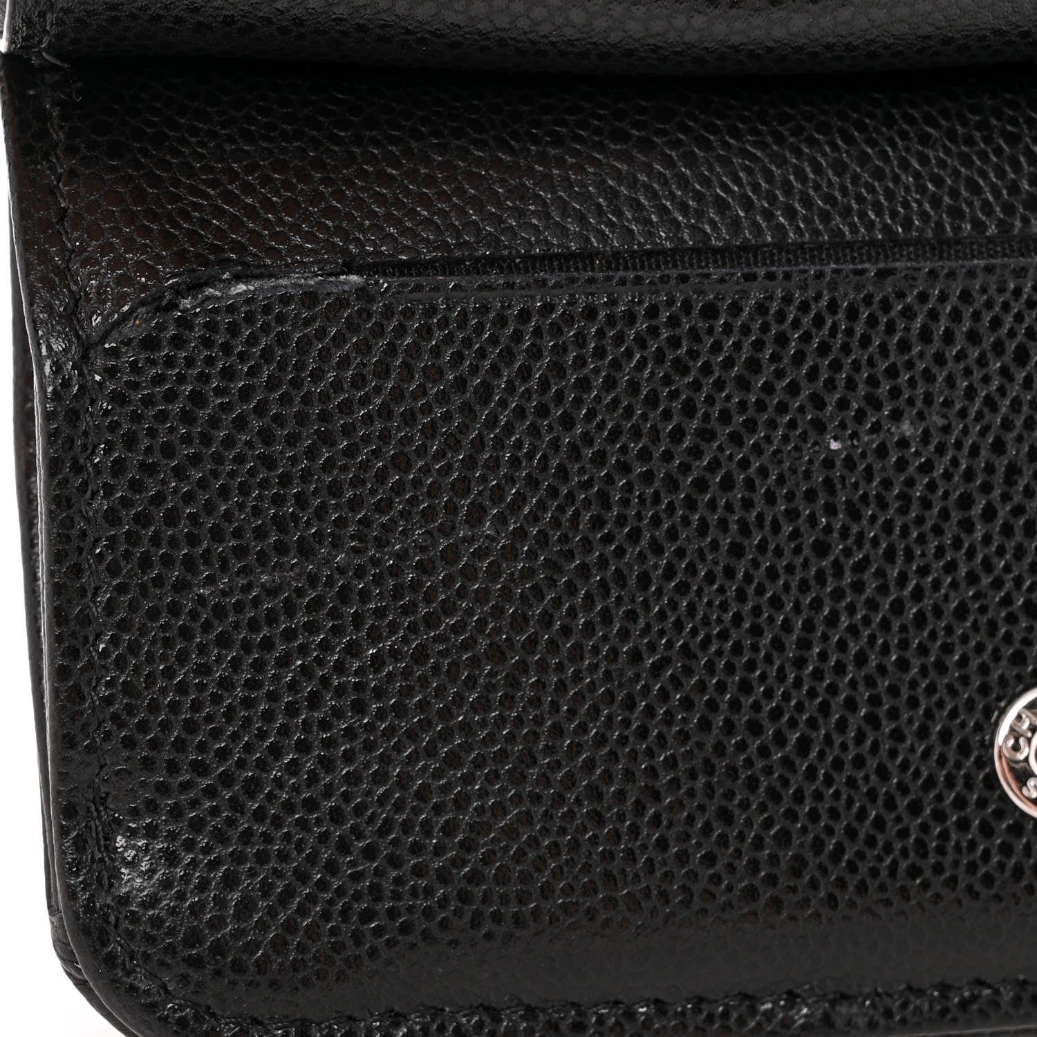 Chanel Caviar Quilted Flap Zip Card Holder Black 8 of 11