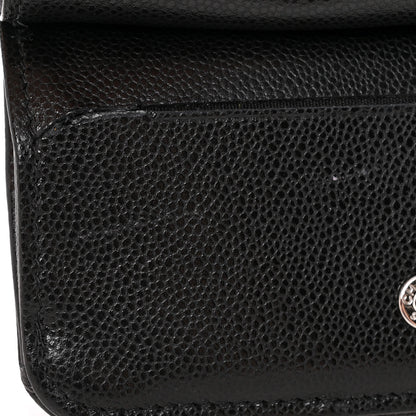 Chanel Caviar Quilted Flap Zip Card Holder Black 8 of 11