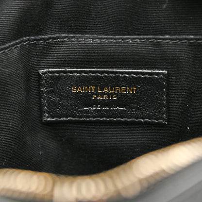 Saint Laurent Calfskin Matelasse Monogram Lou Camera Bag Black 6 of 10