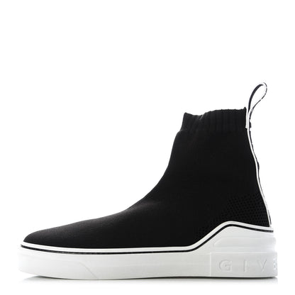 Givenchy Technical Canvas Knit Womens George V Sock Sneakers 38.5 Black 1 of 8