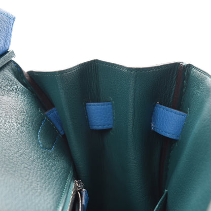 Hermes Togo Verso Birkin 35 Bleu Zanzibar Malachite 12 of 37
