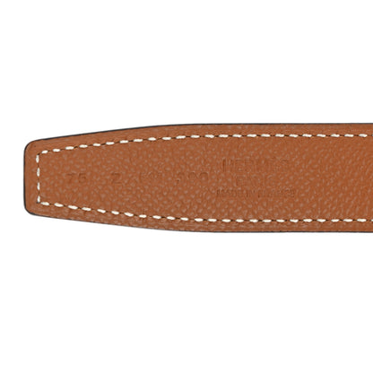 Hermes Swift Epsom 24mm Mini Constance H Belt 75 Black Gold 3 of 8
