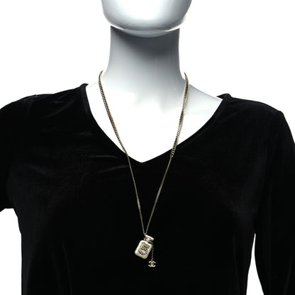 Chanel Resin Crystal CC No 5 Perfume Bottle Necklace 2 of 5