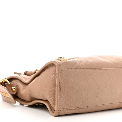Balenciaga Chevre Gold Metallic Edge Hardware S City Rose Des Sables 10 of 11