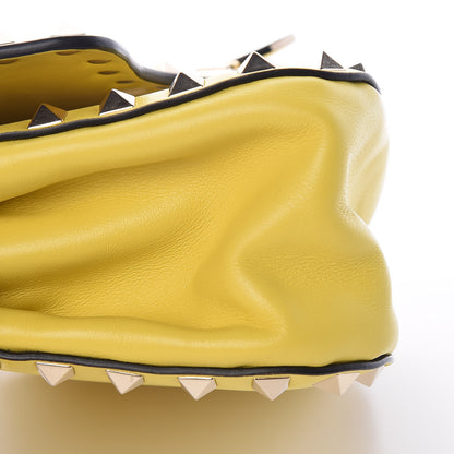 Valentino Garavani Vitello Mini Rockstud Flap Saddle Crossbody Bag Naples Yellow 15 of 15