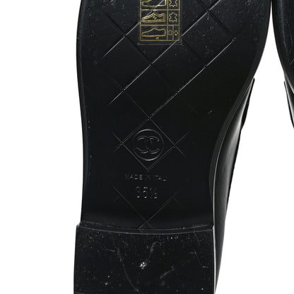 Chanel Lambskin Quilted CC Turnlock Loafers 35.5 Black 6 of 7