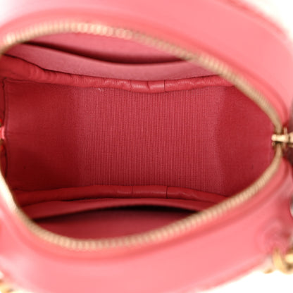 Chanel Sequin Chanel 19 Round Clutch With Chain Coral 5 of 11