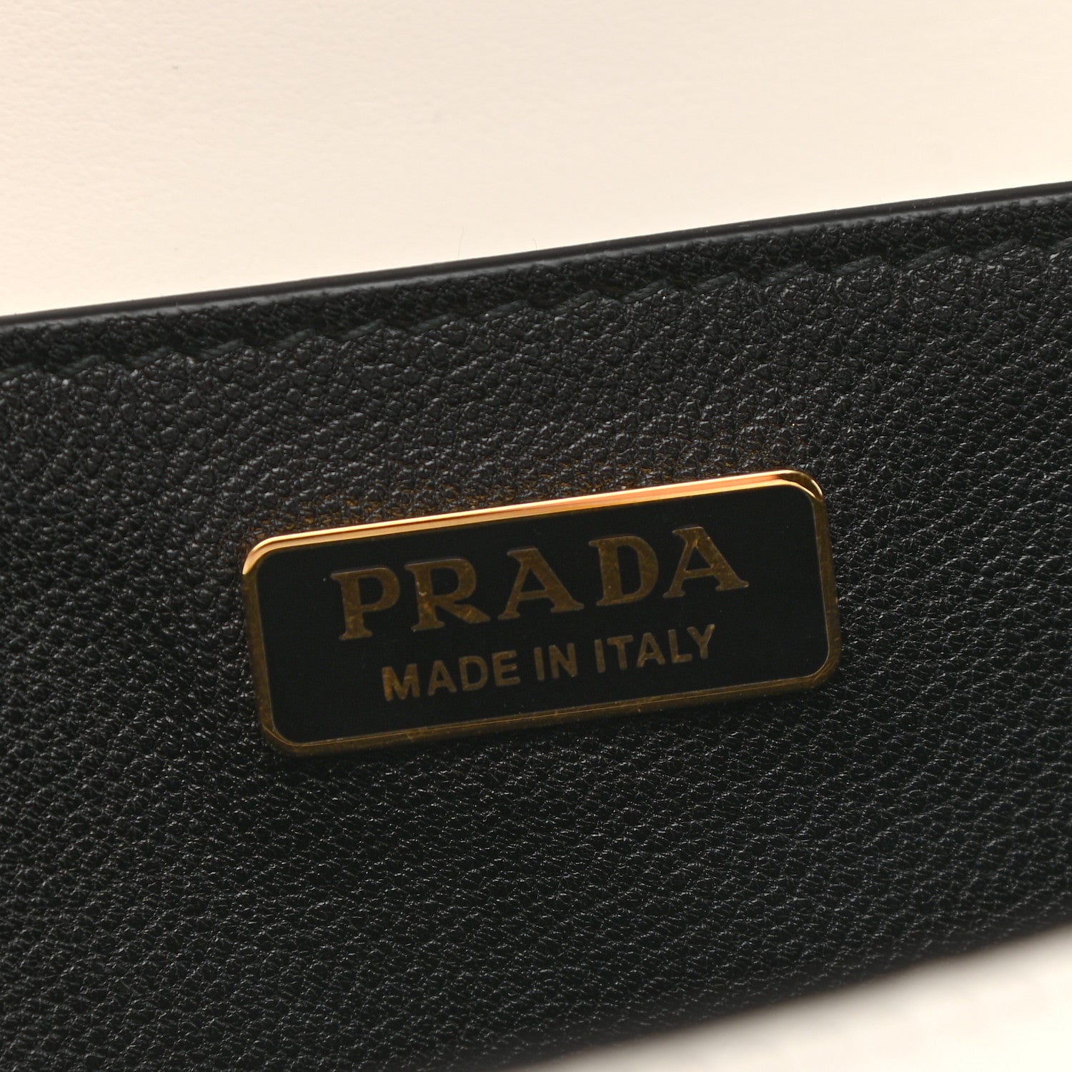 Prada City Calfskin Saffiano Cahier Bag White Black 5 of 9