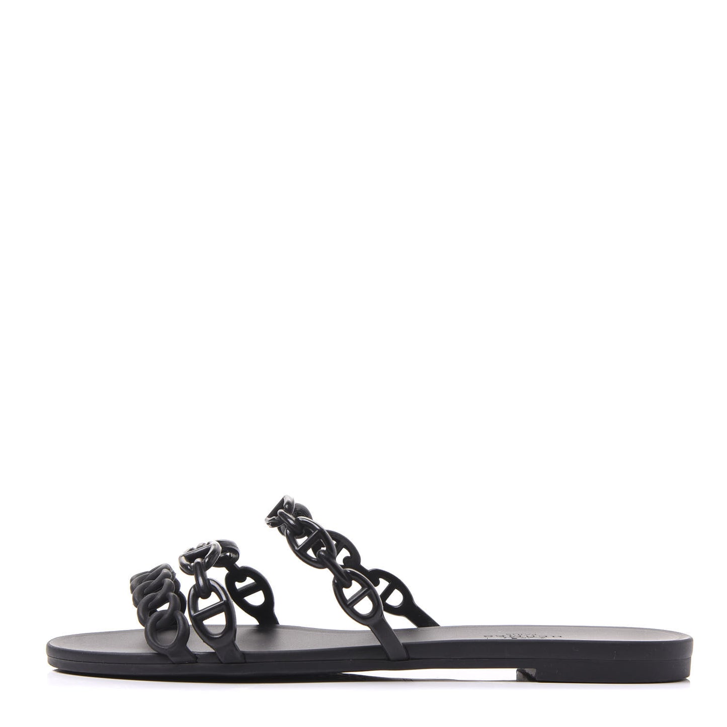 Rubber Chaine d'Ancre Rivage Sandals 37 Black