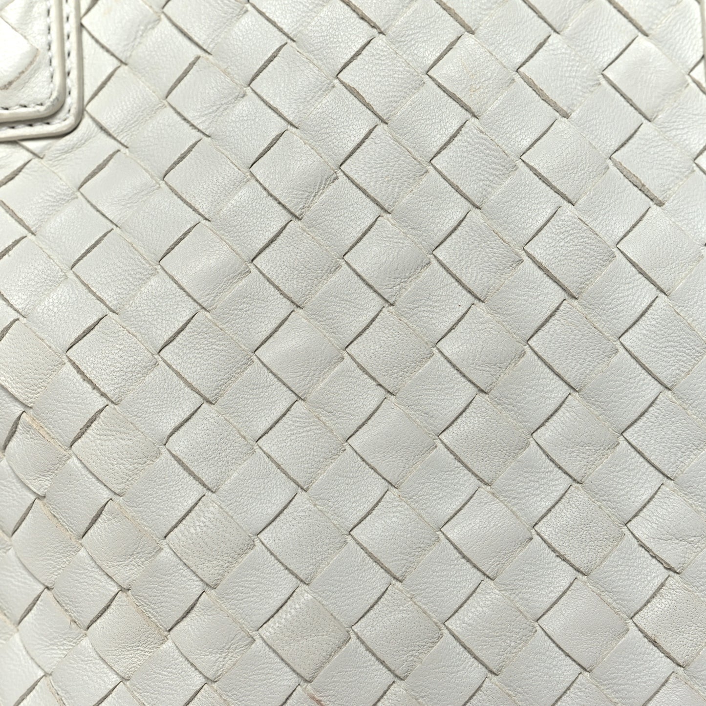 Nappa Intrecciato Medium Convertible Tote White