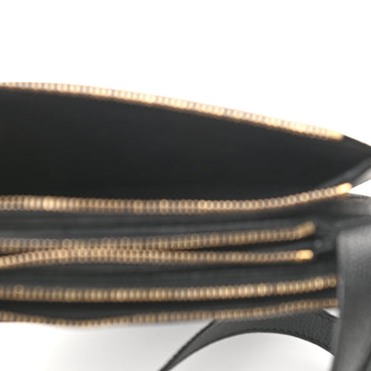 Christian Dior Grained Calfskin Saddle Pouch With Strap Black 7 of 10
