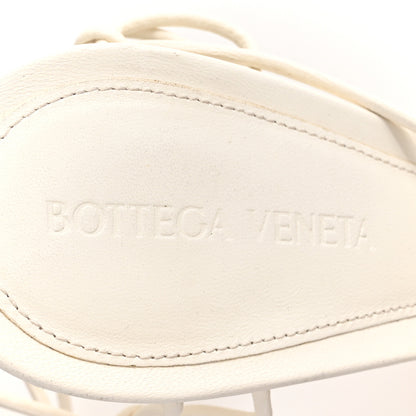 Bottega Veneta Nappa Dot Ankle Tie Sandals 38.5 White 9 of 10