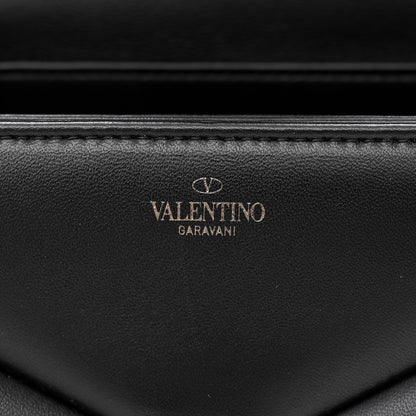 Valentino Garavani Nappa Tonal One Stud Chain Shoulder Bag Black 6 of 10