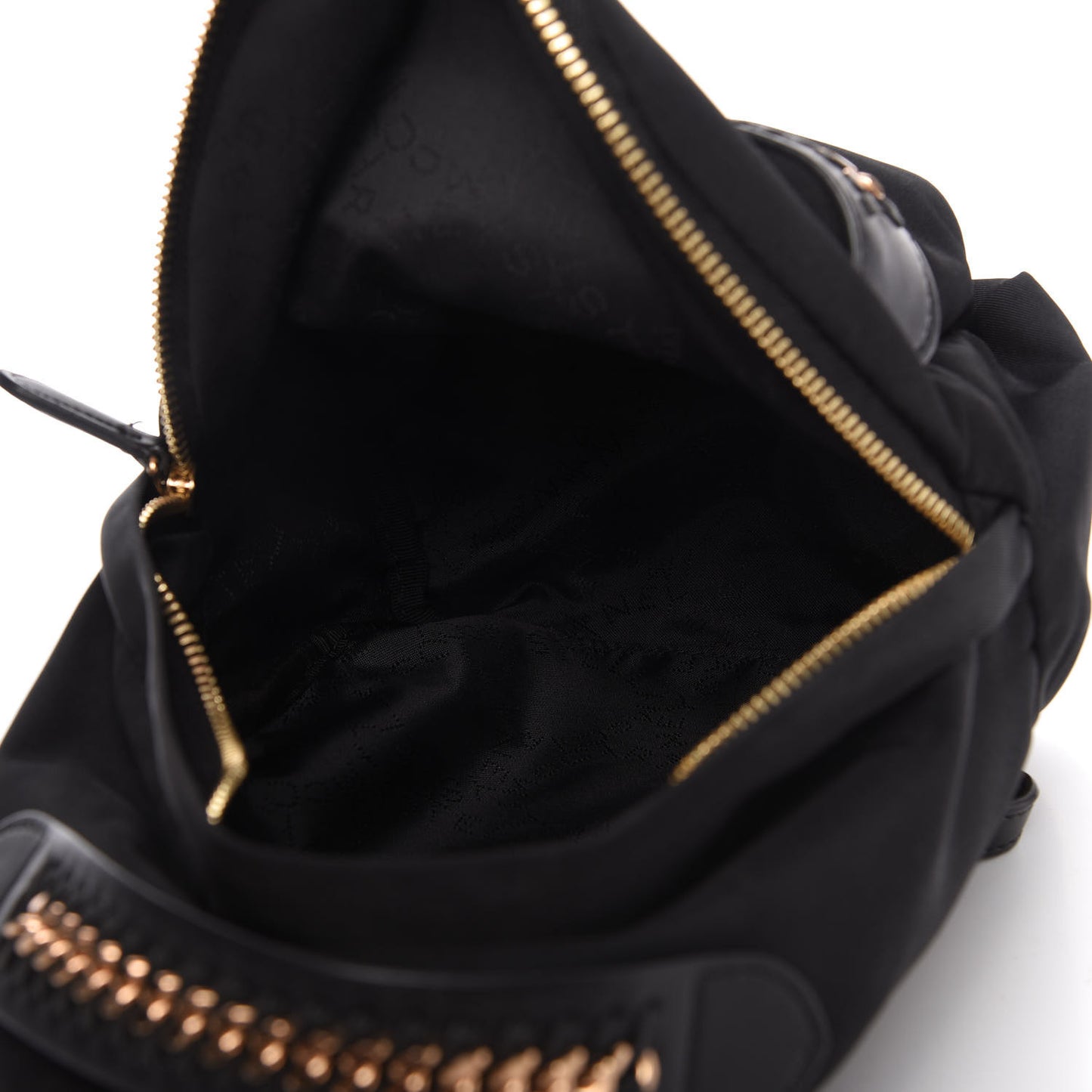 Nylon Eco Alter Nappa Mini Falabella GO Backpack Black