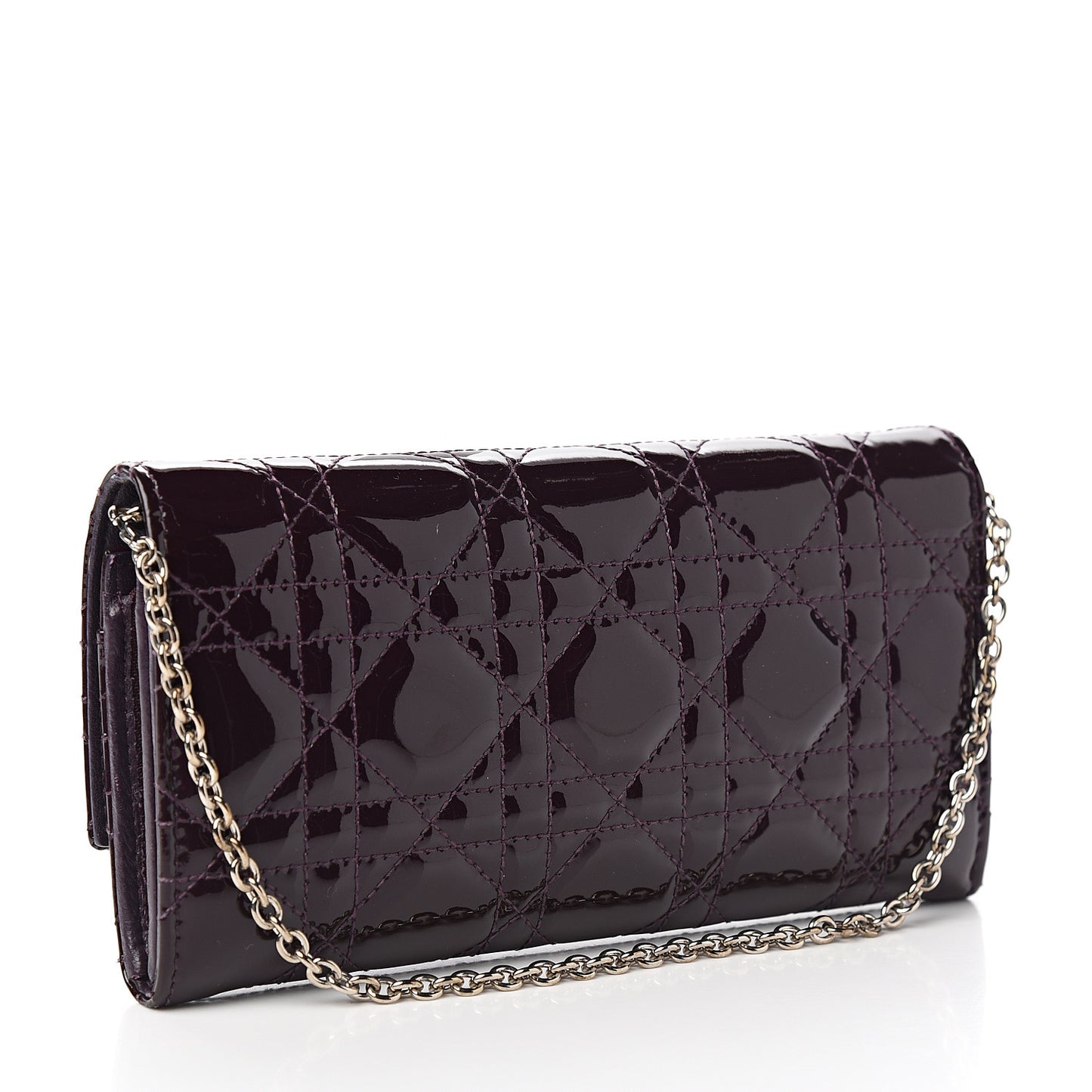 Patent Cannage Rendezvous Chain Wallet Purple